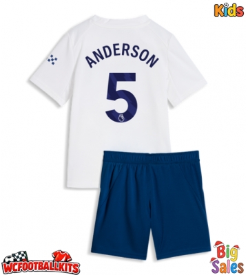 Manchester City Elliot Anderson #5 Replica Third Stadium Kit for Kids 2026-27 Short Sleeve (+ pants)